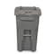 Toter 64 Gal. Graystone Document Trash Can with Wheels and Lid Lock CDA64 - alternate 4